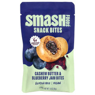 <img alt="3 PACK of Smash Foods, Snack Bites, Cashew Butter & Blueberry Jam, 5 Bites, 1.8 oz (50 g)" title="3 PACK of Smash Foods, Snack Bites, Cashew Butter & Blueberry Jam, 5 Bites, 1.8 oz (50 g),850055550285"