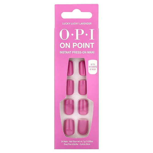 <img alt="OPI, On Point, Instant Press-On Mani, Short Length, Lucky Lucky Lavender, 27 Piece Kit" title="OPI, On Point, Instant Press-On Mani, Short Length, Lucky Lucky Lavender, 27 Piece Kit,4064665105063"