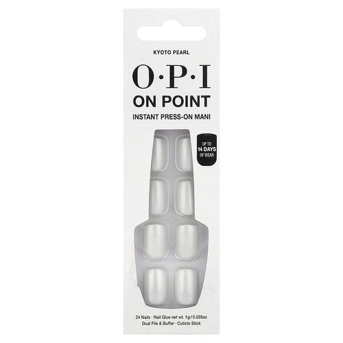 <img alt="OPI, On Point, Instant Press-On Mani, Short Length, Kyoto Pearl, 27 Piece Kit" title="OPI, On Point, Instant Press-On Mani, Short Length, Kyoto Pearl, 27 Piece Kit,4064665114010"