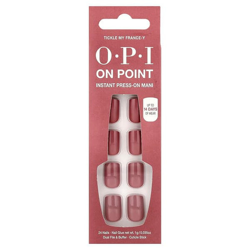 <img alt="OPI, On Point, Instant Press-On Mani, Short Length, Tickle My France-Y, 27 Piece Kit" title="OPI, On Point, Instant Press-On Mani, Short Length, Tickle My France-Y, 27 Piece Kit,4064665114058"