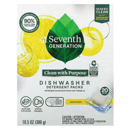 <img alt="Seventh Generation, Dishwasher Detergent Packs, Lemon Scent, 20 Packs, 10.5 oz (300 g)" title="Seventh Generation, Dishwasher Detergent Packs, Lemon Scent, 20 Packs, 10.5 oz (300 g),732913451784"