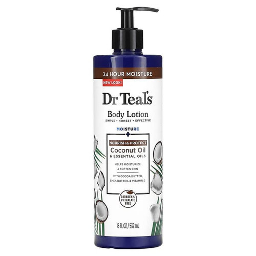 <img alt="Dr. Teals, Body Lotion, Nourish & Protect, Coconut Oil & Essential Oils, 18 fl oz (532 ml)" title="Dr. Teals, Body Lotion, Nourish & Protect, Coconut Oil & Essential Oils, 18 fl oz (532 ml),811068019312"