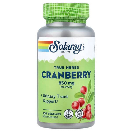 <img alt="Solaray, True Herbs, Cranberry, 100 VegCaps (425 mg per Capsule)" title="Solaray, True Herbs, Cranberry, 100 VegCaps (425 mg per Capsule),076280119923"