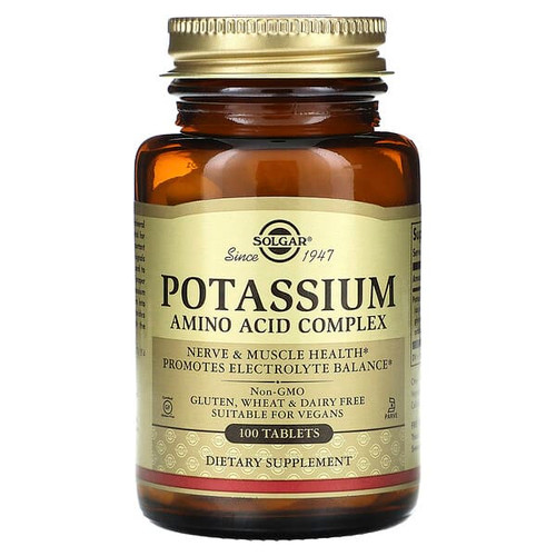 <img alt="Solgar, Potassium Amino Acid Complex, 100 Tablets (99 mg per Tablet)" title="Solgar, Potassium Amino Acid Complex, 100 Tablets (99 mg per Tablet),033984007604"