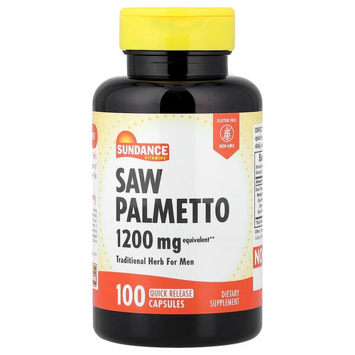 <img alt="Sundance Vitamins, Saw Palmetto, 1,200 mg, 100 Quick Release Capsules" title="Sundance Vitamins, Saw Palmetto, 1,200 mg, 100 Quick Release Capsules,840093102638"