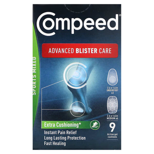 <img alt="Compeed, Advanced Blister Care, Sports Mixed, 9 Active Gel Cushions" title="Compeed, Advanced Blister Care, Sports Mixed, 9 Active Gel Cushions,810000318025"