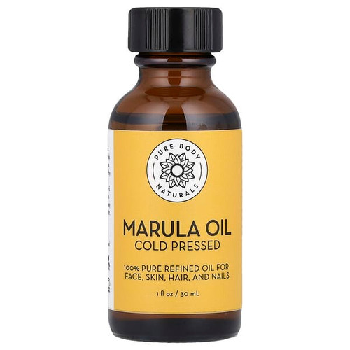 <img alt="Pure Body Naturals, Marula Oil, Cold Pressed, 1 fl oz (30 ml)" title="Pure Body Naturals, Marula Oil, Cold Pressed, 1 fl oz (30 ml),858416007980"