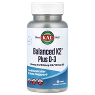 <img alt="KAL, Balanced K2 Plus D-3, 60 Tablets" title="KAL, Balanced K2 Plus D-3, 60 Tablets,021245853121"