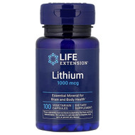 <img alt="Life Extension, Lithium, 1,000 mcg, 100 Vegetarian Capsules" title="Life Extension, Lithium, 1,000 mcg, 100 Vegetarian Capsules,737870240310"