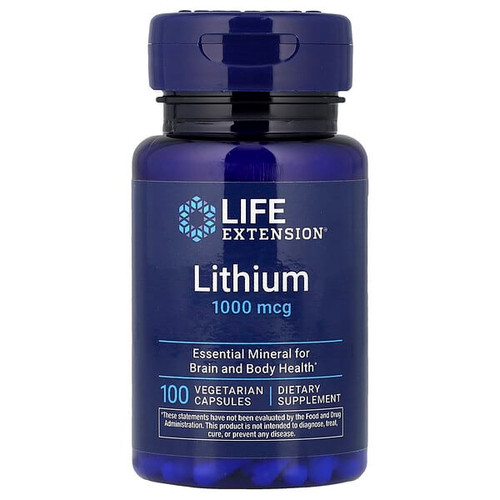 <img alt="Life Extension, Lithium, 1,000 mcg, 100 Vegetarian Capsules" title="Life Extension, Lithium, 1,000 mcg, 100 Vegetarian Capsules,737870240310"