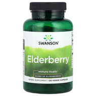 <img alt="Swanson Vitamins, Elderberry, 120 Veggies Capsules" title="Swanson Vitamins, Elderberry, 120 Veggies Capsules,087614116730"