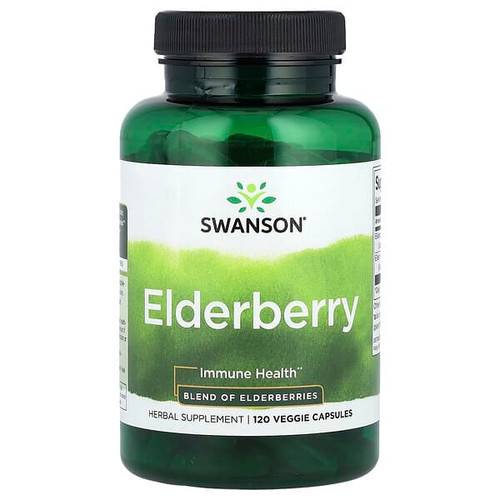 <img alt="Swanson Vitamins, Elderberry, 120 Veggies Capsules" title="Swanson Vitamins, Elderberry, 120 Veggies Capsules,087614116730"