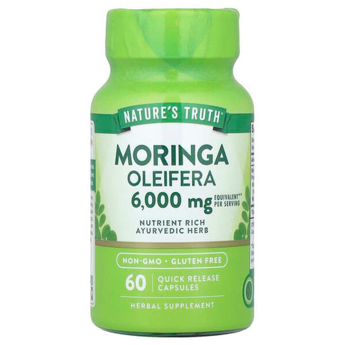 <img alt="Natures Truth, Moringa Oleifera, 60 Quick Release Capsules (3,000 mg per Capsule)" title="Natures Truth, Moringa Oleifera, 60 Quick Release Capsules (3,000 mg per Capsule),840093112347"