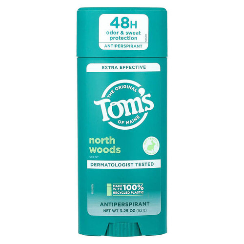 <img alt="Toms of Maine, Extra Effective Antiperspirant, North Woods, 3.25 oz (92 g)" title="Toms of Maine, Extra Effective Antiperspirant, North Woods, 3.25 oz (92 g),827854006145"