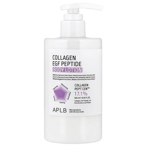 <img alt="APLB, Collagen EGF Peptide Body Lotion , 10.14 fl oz (300 ml)" title="APLB, Collagen EGF Peptide Body Lotion , 10.14 fl oz (300 ml),8809874685168"
