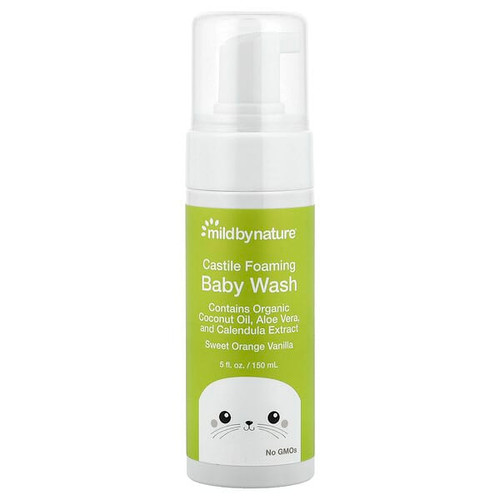 <img alt="Mild By Nature, Foaming Castile Baby Wash, Sweet Orange Vanilla, 5 fl oz (148 ml)" title="Mild By Nature, Foaming Castile Baby Wash, Sweet Orange Vanilla, 5 fl oz (148 ml),898220020188"
