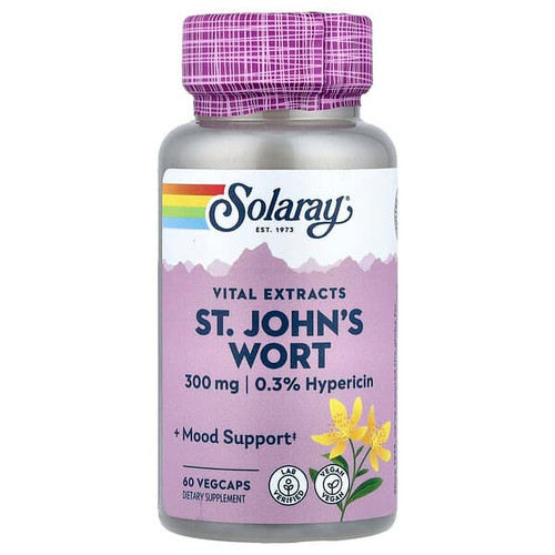 <img alt="Solaray, Vital Extracts, St. Johns Wort, 60 VegCaps" title="Solaray, Vital Extracts, St. Johns Wort, 60 VegCaps,076280037753"