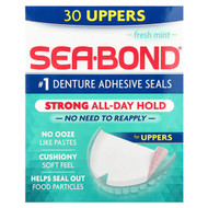 <img alt="SeaBond, Denture Adhesive Seals, Fresh Mint, 30 Uppers" title="SeaBond, Denture Adhesive Seals, Fresh Mint, 30 Uppers,011509065070"