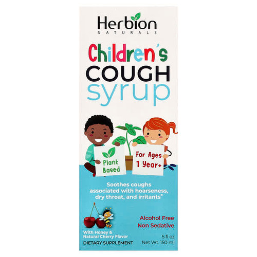 <img alt="Herbion Naturals, Childrens Cough Syrup, Alcohol Free, With Honey & Natural Cherry , 5 fl oz (150 ml)" title="Herbion Naturals, Childrens Cough Syrup, Alcohol Free, With Honey & Natural Cherry , 5 fl oz (150 ml),040232176364"