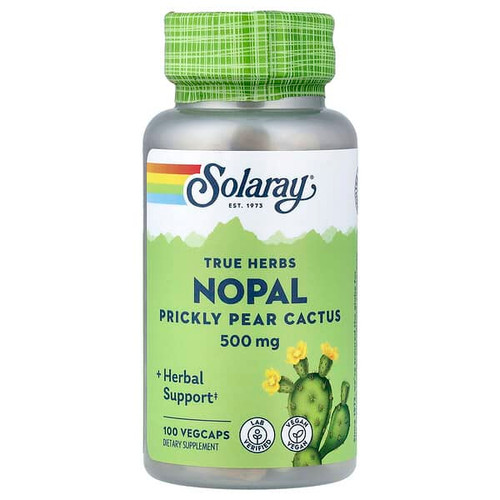 <img alt="Solaray, True Herbs, Nopal, Prickly Pear Cactus, 500 mg, 100 VegCaps" title="Solaray, True Herbs, Nopal, Prickly Pear Cactus, 500 mg, 100 VegCaps,076280126259"