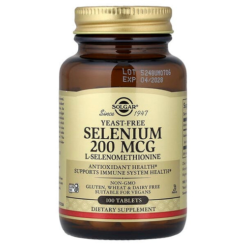 <img alt="Solgar, Selenium, Yeast-Free, 200 mcg, 100 Tablets" title="Solgar, Selenium, Yeast-Free, 200 mcg, 100 Tablets,033984025578"