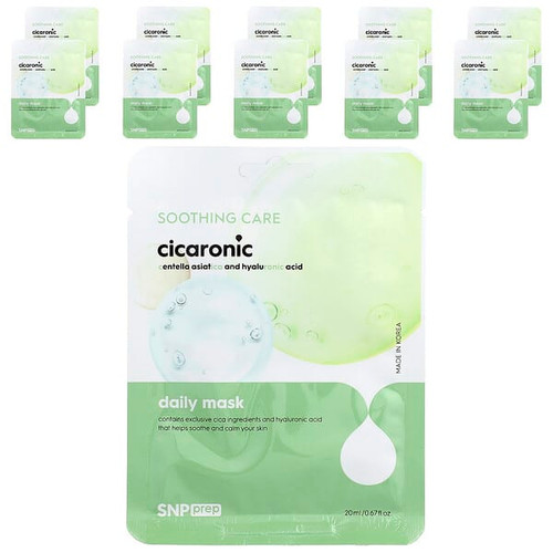 <img alt="SNP, Daily Beauty Mask, Cicaronic, 10 Sheets, 0.67 fl oz (20 ml) Each" title="SNP, Daily Beauty Mask, Cicaronic, 10 Sheets, 0.67 fl oz (20 ml) Each,8809550648999"