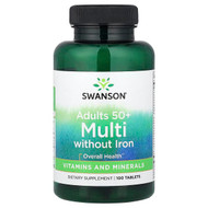 <img alt="Swanson Vitamins, Adults 50+ Multi Without Iron, 100 Tablets" title="Swanson Vitamins, Adults 50+ Multi Without Iron, 100 Tablets,087614019185"