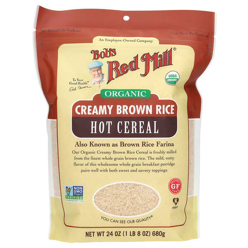 <img alt="Bobs Red Mill, Organic Creamy Brown Rice, Hot Cereal, 24 oz (680 g)" title="Bobs Red Mill, Organic Creamy Brown Rice, Hot Cereal, 24 oz (680 g),039978119735"