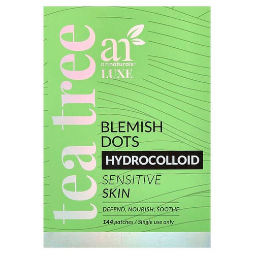<img alt="artnaturals, Luxe, Hydrocolloid Blemish Dots, Tea Tree, Sensitive Skin, 144 Patches" title="artnaturals, Luxe, Hydrocolloid Blemish Dots, Tea Tree, Sensitive Skin, 144 Patches,810029804288"