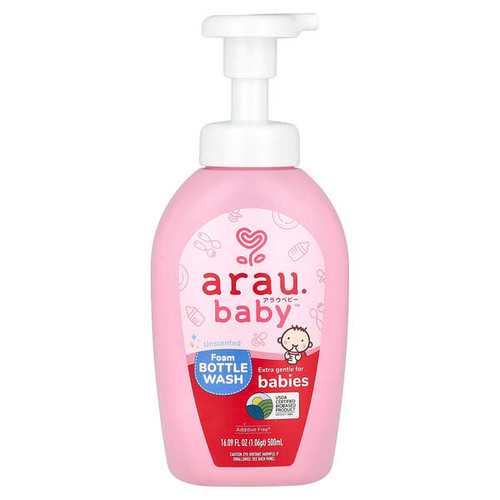 <img alt="arau.baby, Foam Bottle Wash, Unscented , 16.09 fl oz (500 ml)" title="arau.baby, Foam Bottle Wash, Unscented , 16.09 fl oz (500 ml),843076040033"