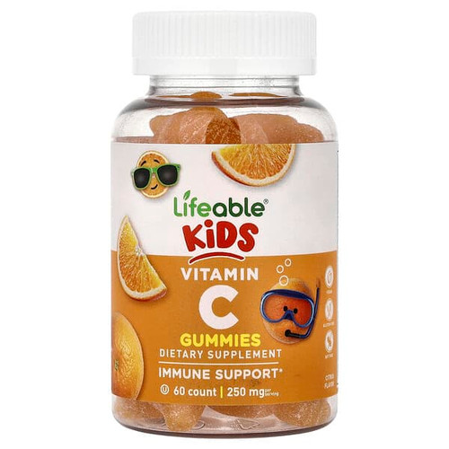 <img alt="Lifeable, Kids, Vitamin C Gummies, Citrus, 60 Gummies" title="Lifeable, Kids, Vitamin C Gummies, Citrus, 60 Gummies,810102731180"