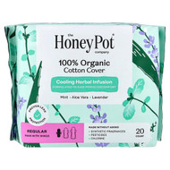 <img alt="The Honey Pot Company, Organic Cooling Herbal Infusion, Pads with Wings, Regular, 20 Count" title="The Honey Pot Company, Organic Cooling Herbal Infusion, Pads with Wings, Regular, 20 Count,851669008728"