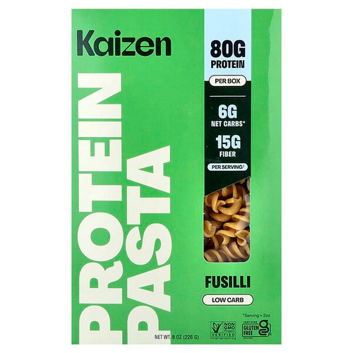 <img alt="Kaizen, Protein Pasta, Fusilli, 8 oz (226 g)" title="Kaizen, Protein Pasta, Fusilli, 8 oz (226 g),196852017645"