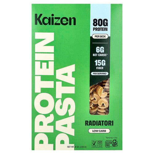<img alt="Kaizen, Protein Pasta, Radiatori, 8 oz (226 g)" title="Kaizen, Protein Pasta, Radiatori, 8 oz (226 g),195893334933"