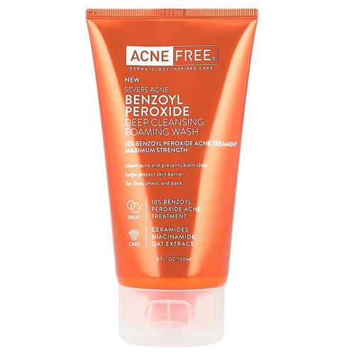 <img alt="ACNE FREE, Severe Acne, Deep Cleansing Foaming Wash, Maximum Strength, 5 fl oz (150 ml)" title="ACNE FREE, Severe Acne, Deep Cleansing Foaming Wash, Maximum Strength, 5 fl oz (150 ml),850004234716"