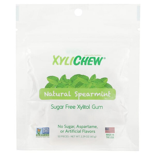 <img alt="XyliDENT, Xylichew, Natural Spearmint, 50 Pieces, 2.29 oz (65 g)" title="XyliDENT, Xylichew, Natural Spearmint, 50 Pieces, 2.29 oz (65 g),851844005559"