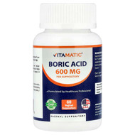 <img alt="Vitamatic, Boric Acid, 600 mg, 60 Vaginal Suppositories" title="Vitamatic, Boric Acid, 600 mg, 60 Vaginal Suppositories,810078473848"