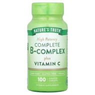 <img alt="Natures Truth, Complete B-Complex Plus Vitamin C, High Potency, 100 Coated Caplets" title="Natures Truth, Complete B-Complex Plus Vitamin C, High Potency, 100 Coated Caplets,840093101754"