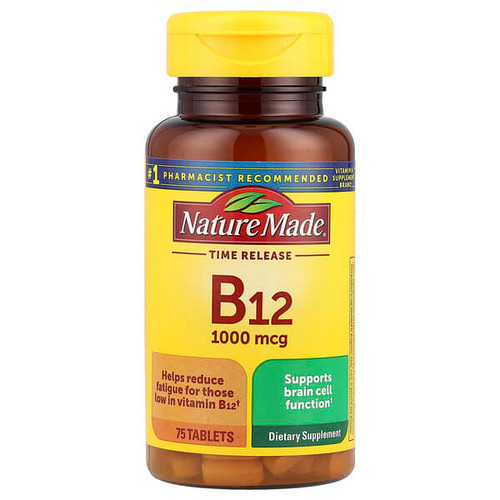 <img alt="Nature Made, Vitamin B12, Time Release, 75 Tablets" title="Nature Made, Vitamin B12, Time Release, 75 Tablets,031604027308"