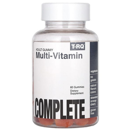 <img alt="T-RQ, Adult Gummy, Multi-Vitamin Complete, Strawberry Orange Cherry, 60 Gummies" title="T-RQ, Adult Gummy, Multi-Vitamin Complete, Strawberry Orange Cherry, 60 Gummies,835776001049"