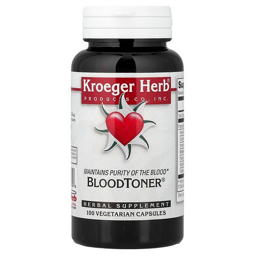 <img alt="Kroeger Herb Co, BloodToner, 100 Vegetarian Capsules" title="Kroeger Herb Co, BloodToner, 100 Vegetarian Capsules,696916100059"