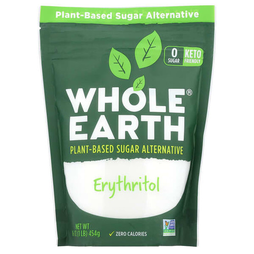 <img alt="Whole Earth, Erythritol, 16 oz (454 g)" title="Whole Earth, Erythritol, 16 oz (454 g),858982001740"