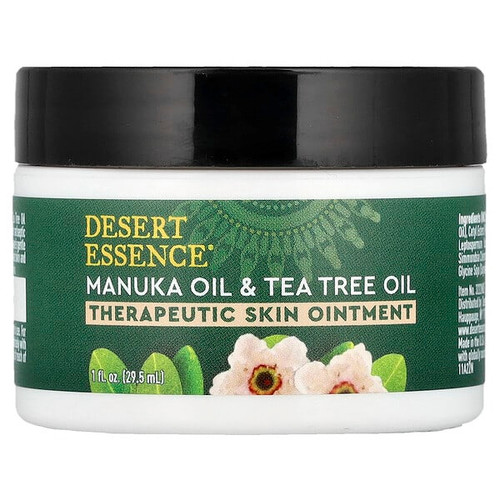 <img alt="Desert Essence, Therapeutic Skin Ointment, Manuka Oil & Tea Tree Oil, 1 fl oz (29.5 ml)" title="Desert Essence, Therapeutic Skin Ointment, Manuka Oil & Tea Tree Oil, 1 fl oz (29.5 ml),718334332222"