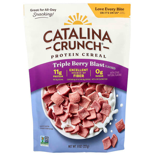 <img alt="Catalina Crunch, Protein Cereal, Triple Berry Blast, 8 oz (227 g)" title="Catalina Crunch, Protein Cereal, Triple Berry Blast, 8 oz (227 g),850017468740"