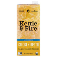 <img alt="Kettle & Fire, Chicken Broth, Low Sodium, 32 oz  (907 g)" title="Kettle & Fire, Chicken Broth, Low Sodium, 32 oz  (907 g),851702007176"