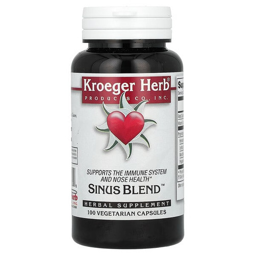 <img alt="Kroeger Herb Co, Sinus Blend, 100 Vegetarian Capsules" title="Kroeger Herb Co, Sinus Blend, 100 Vegetarian Capsules,696916100349"