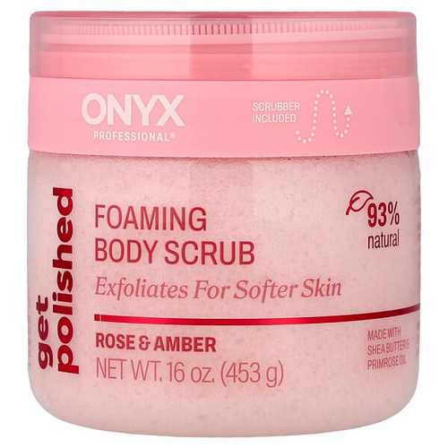 <img alt="Onyx Professional, Get Polished, Foaming Body Scrub, Rose & Amber, 16 oz (453 g)" title="Onyx Professional, Get Polished, Foaming Body Scrub, Rose & Amber, 16 oz (453 g),717937750952"