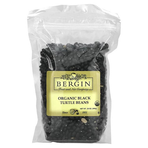 <img alt="Bergin Fruit and Nut Company, Organic Black Turtle Beans, 20 oz (568 g)" title="Bergin Fruit and Nut Company, Organic Black Turtle Beans, 20 oz (568 g),020526079434"