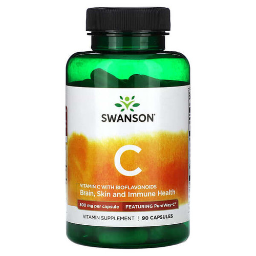 <img alt="Swanson, Vitamin C with BioFlavonoids, 500 mg, 90 Capsules" title="Swanson, Vitamin C with BioFlavonoids, 500 mg, 90 Capsules,087614024073"