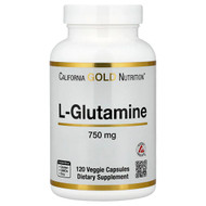 <img alt="California Gold Nutrition, L-Glutamine, 750 mg, 120 Veggie Capsules" title="California Gold Nutrition, L-Glutamine, 750 mg, 120 Veggie Capsules,898220024810"